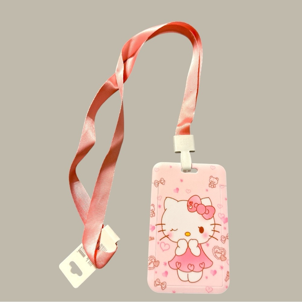 Hello Kitty Pink Lanyard ID Holder